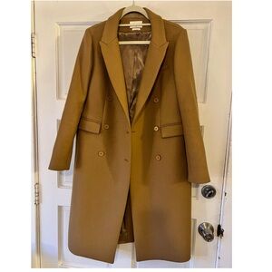 ba&sh Classic Brown Double-Breasted Trench Coat